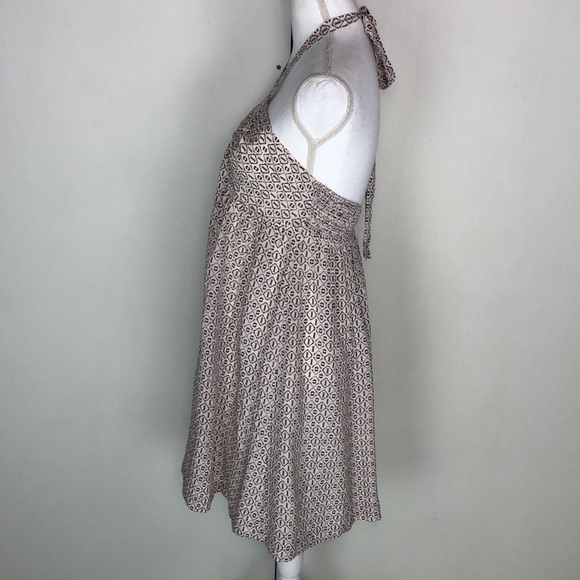 SOLD NWOT Madewell Silk Print Halter Dress - Picture 3 of 7